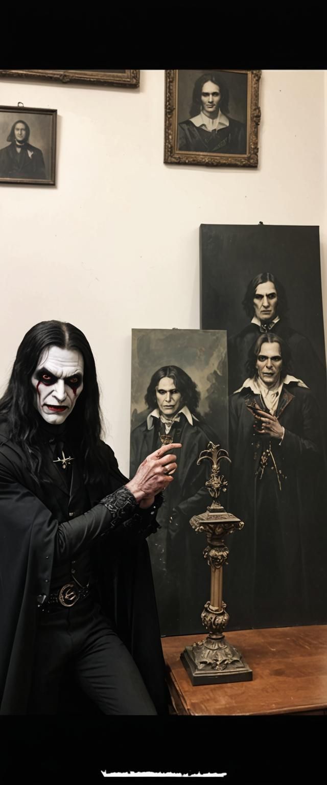 Classic Vampire Image Generated by AI