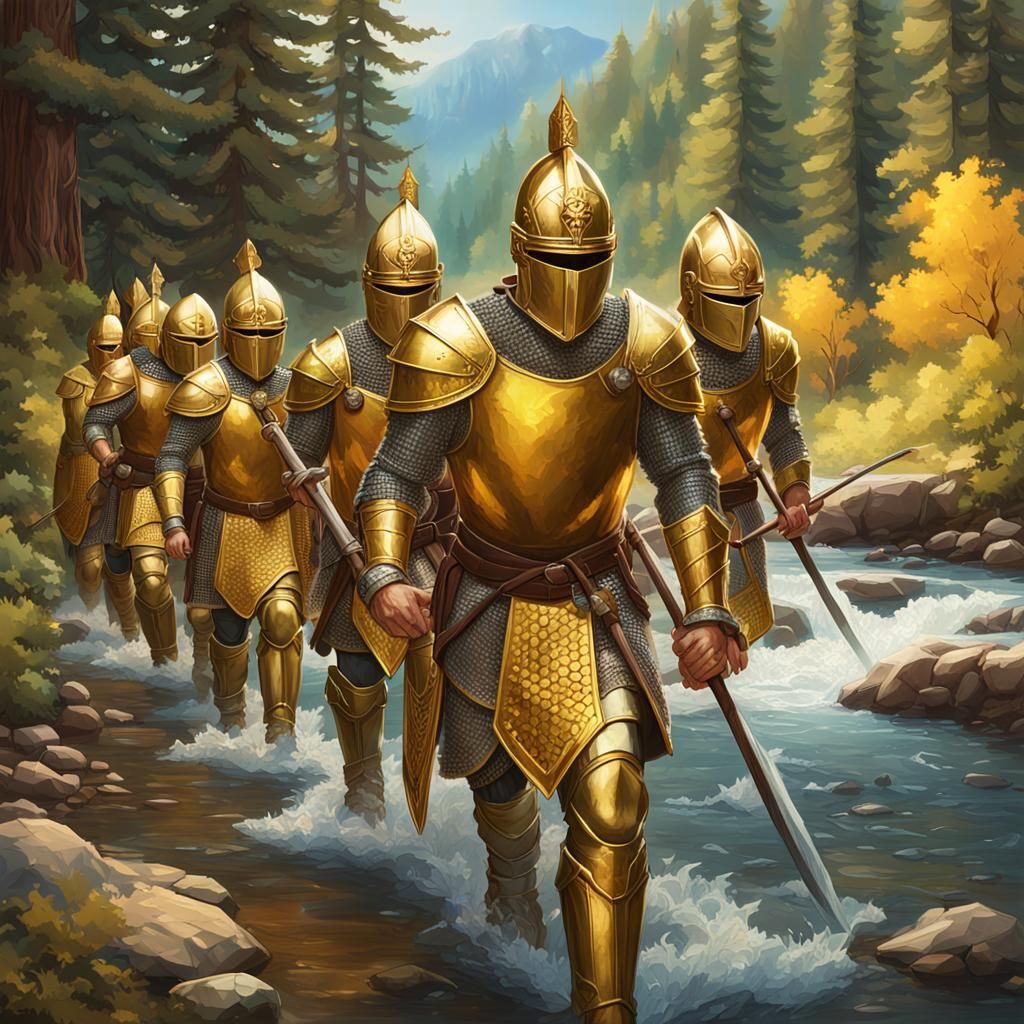 Roman Soldiers Marching Through Colorado Woods