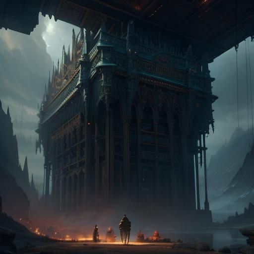 Epic Cinematic Painting of Love