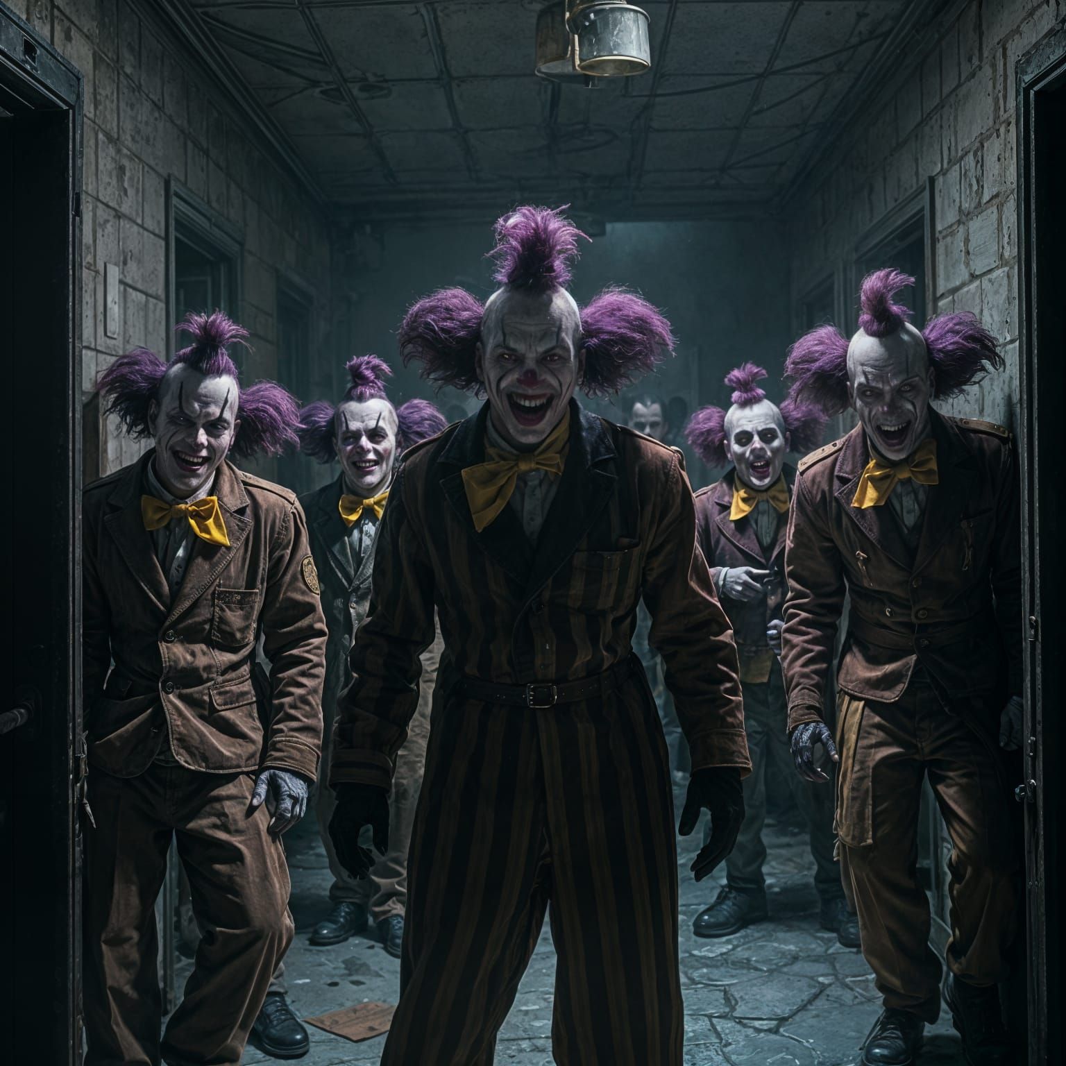 Killer clowns running an insane asylum