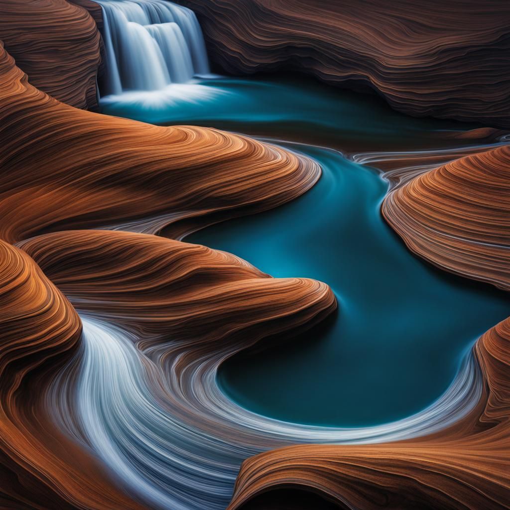 Abstract Image of Water's Shapelessness