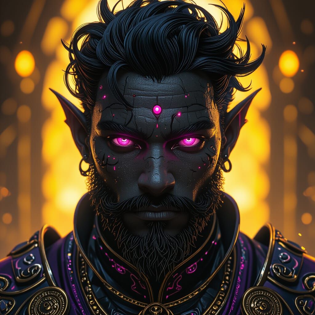 Dark Fantasy Dwarf Portrait in 8k Resolution