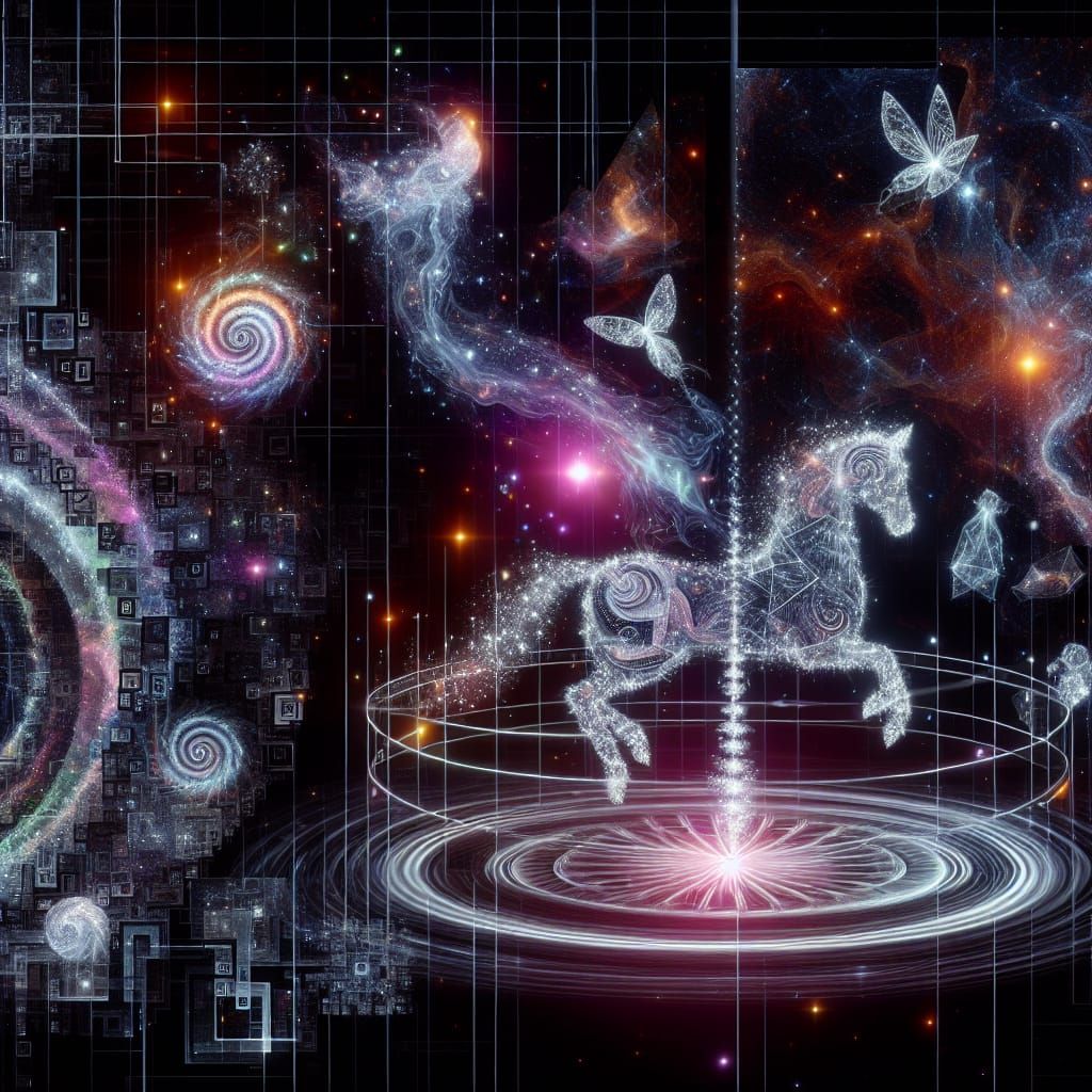 Merry go round Dmt machine elf fairy Twilight zone dimensions spirals Sci fi science fiction movie film Fractal face bo...