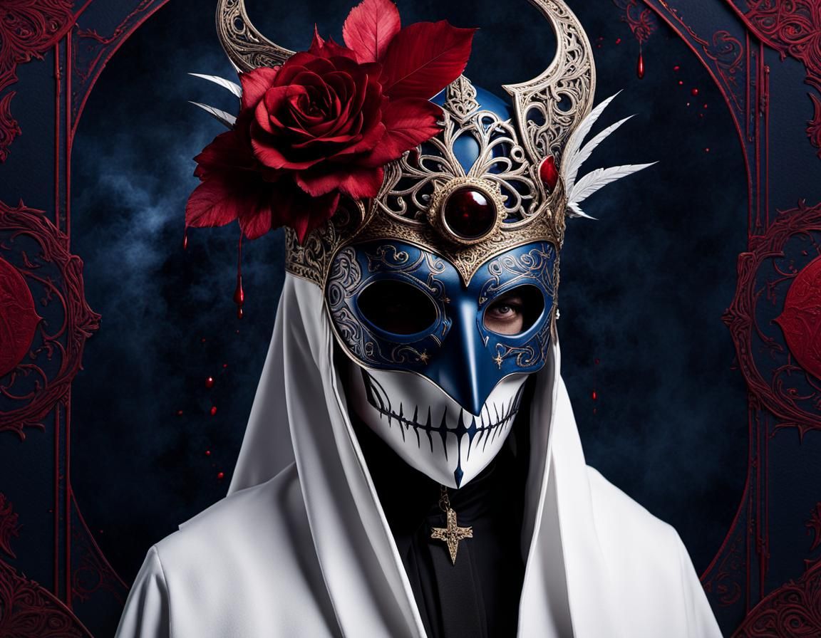 Crimson Tarot: Platinumcore Figure in Gilt Filigree