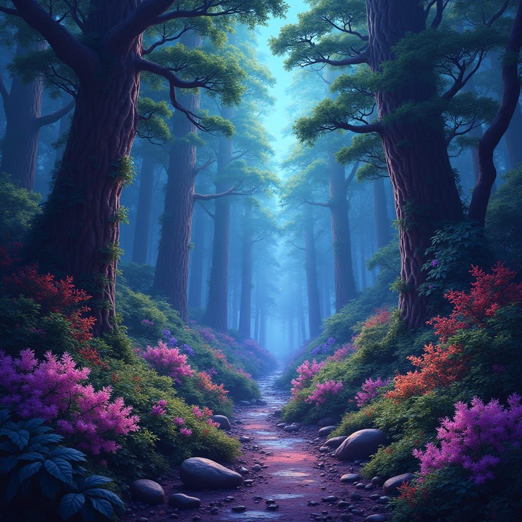 Surreal Emerald Dreamworld Radiates Starlight Jewels