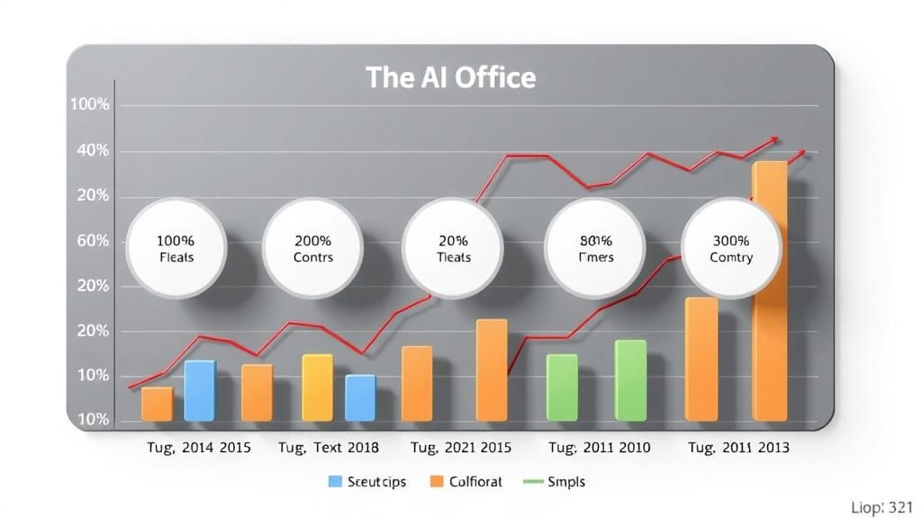 3D AI-Generated Graphic Chart
