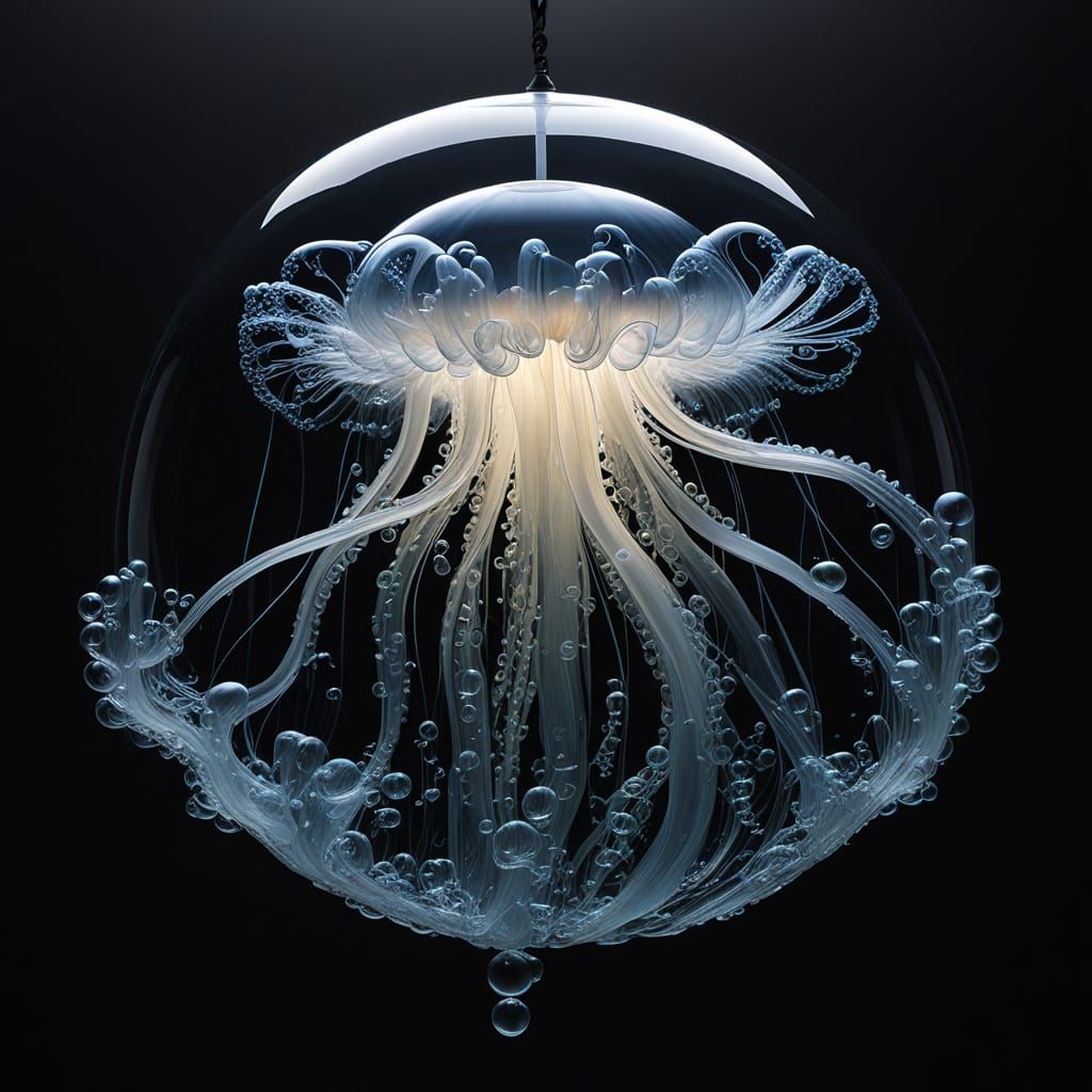 Bubble Jellyfish: Maritime Artistry in Elegant Form