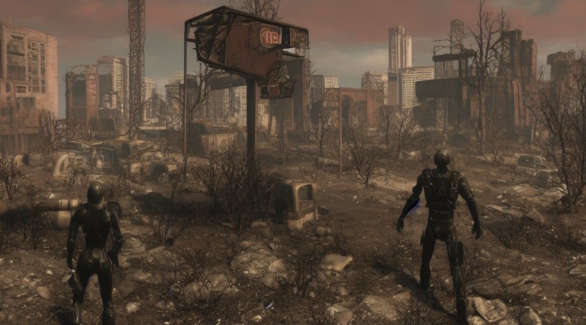 Fallout Inspired Post-Apocalyptic Landscape