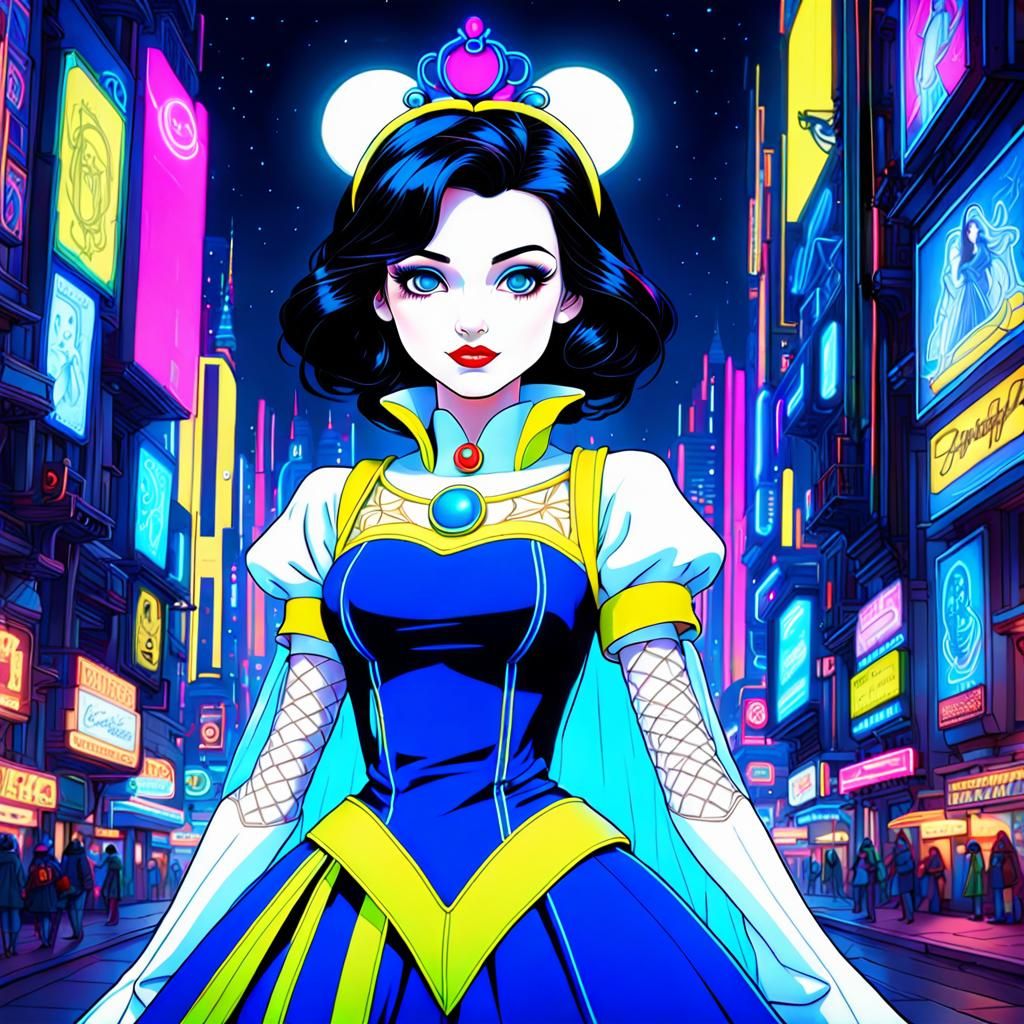 Cyberpunk Snow White
