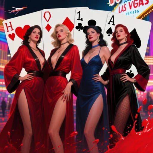 Four Queens in Modern Vegas Style