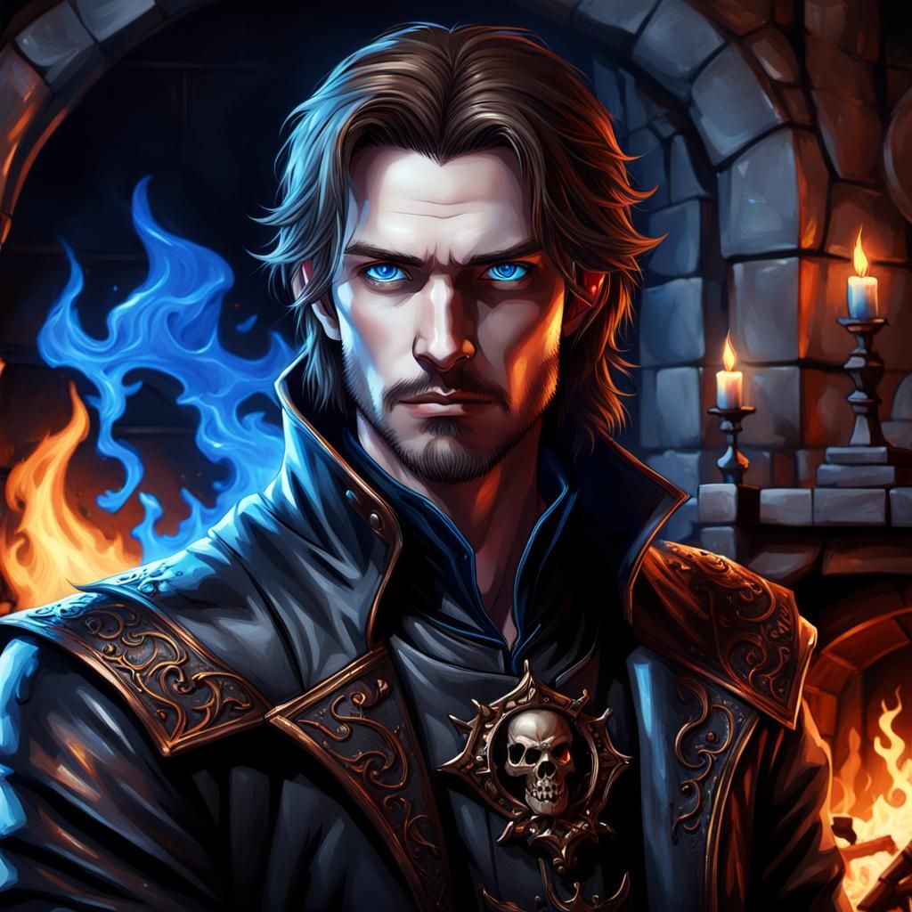 Vampire Reaper in Dark Fantasy Anime Style