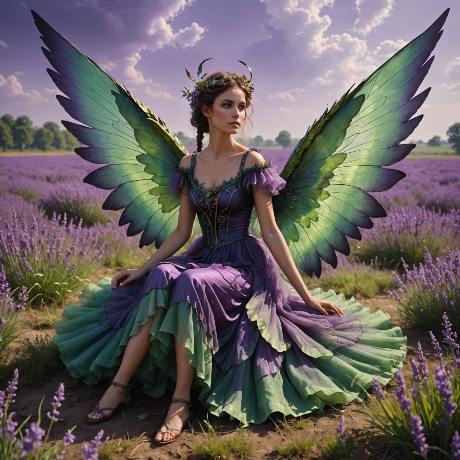 Enchanted Fairy Dances in Lavender Fields