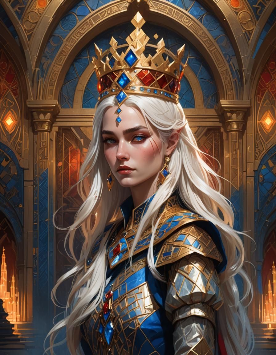 Fantasy Queen in Art Deco Vault