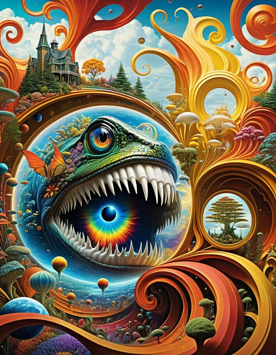 Surreal Eel Vision: A Digital Masterpiece