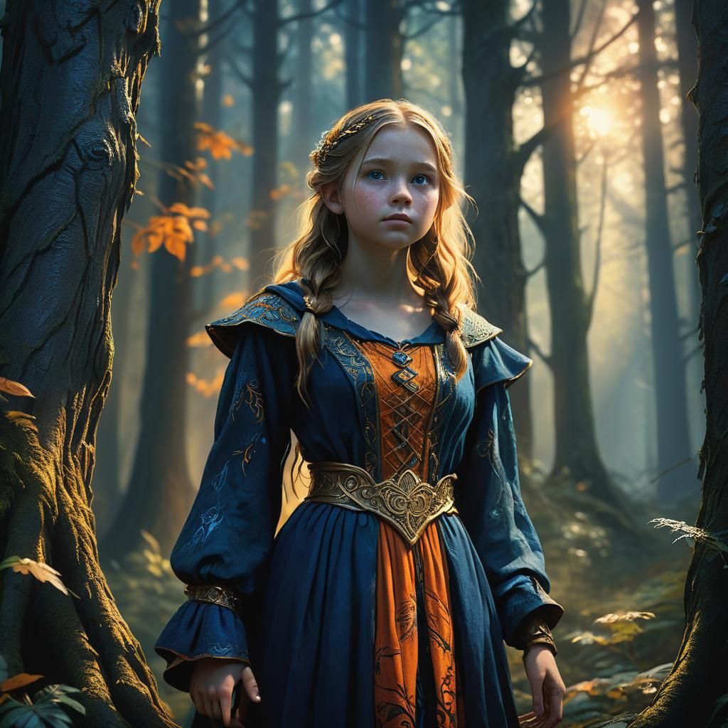 Mystical Forest Portrait in Fantasy Concept Art