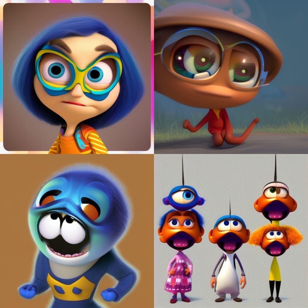 Energetic Pixar Character Ready for a Game