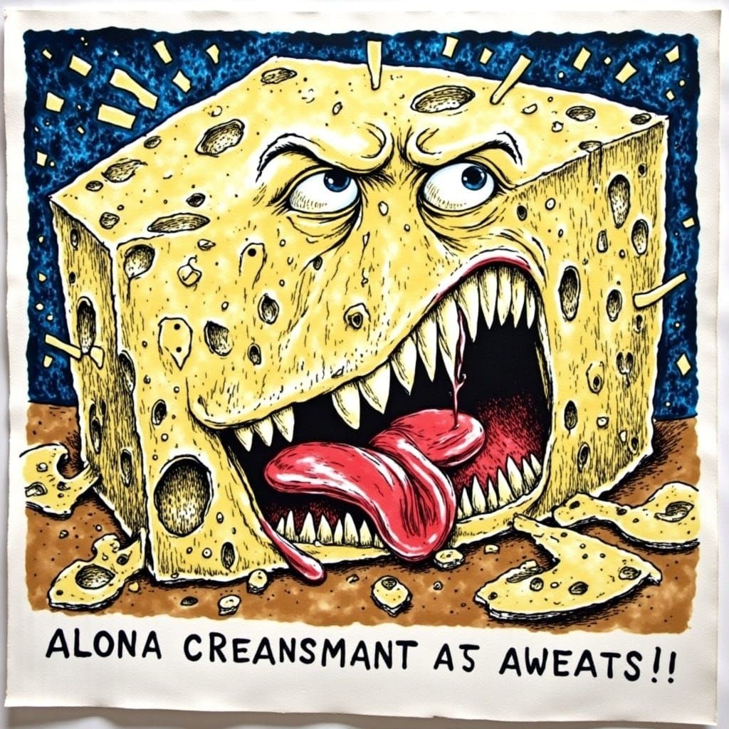 Shouting at Cheese in a Chaotic Musical Style