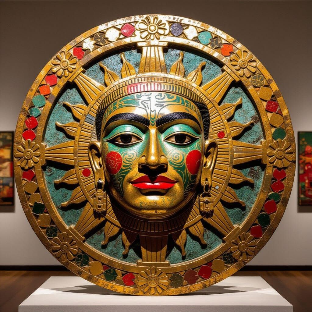 Sky Disc of Nebra as Mayan Calendar