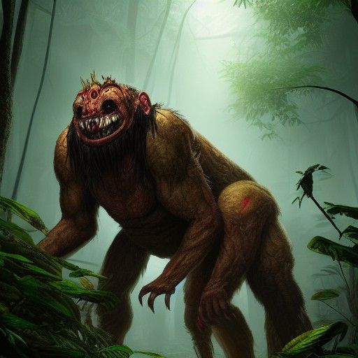 Terrifying Grotesque Jungle Monster in HD