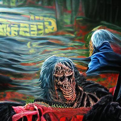 Creepshow Inspired Detailed Painting