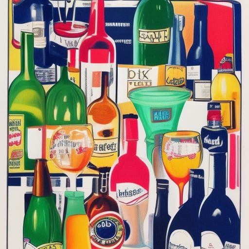 Colorful Drinks Generated by AI