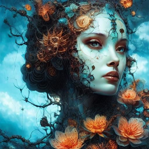 Water Flows to Earth: Fantasy Concept Art