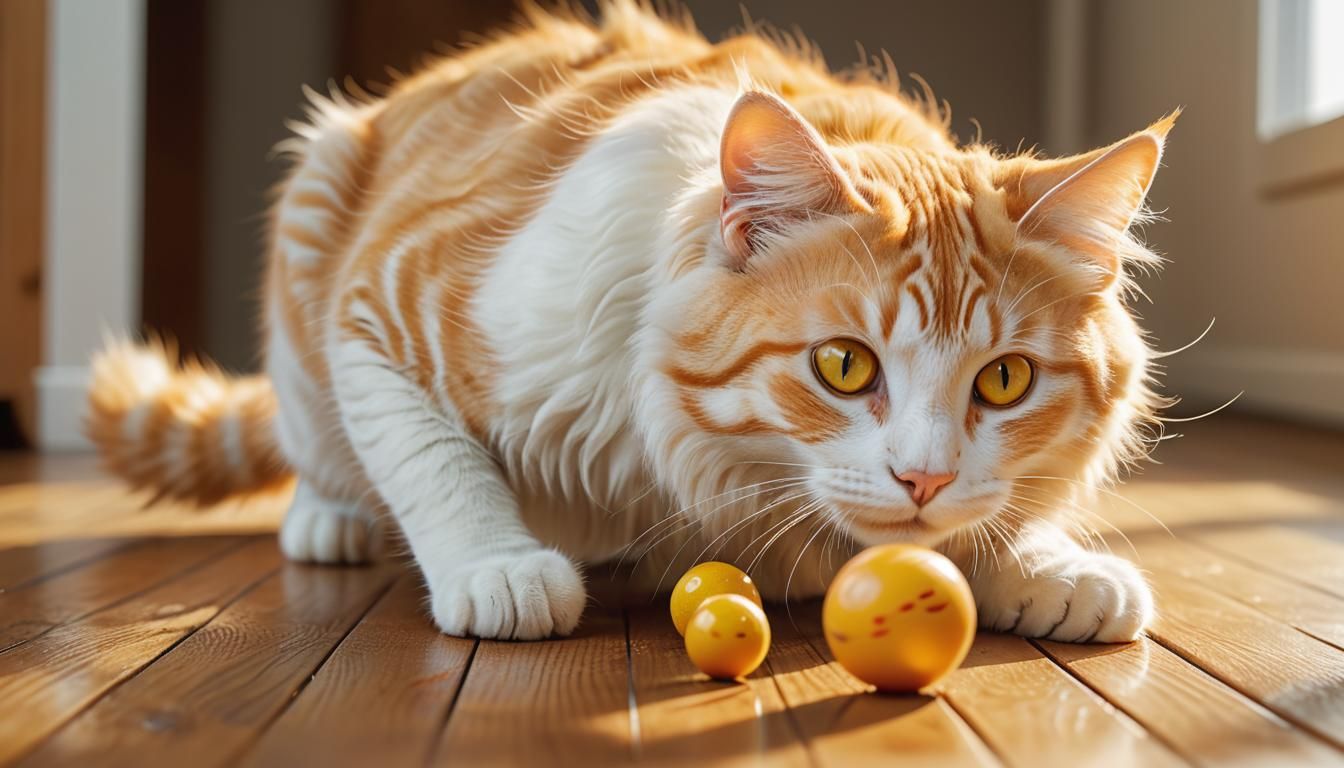 Photorealistic American Curl Cat Portrait