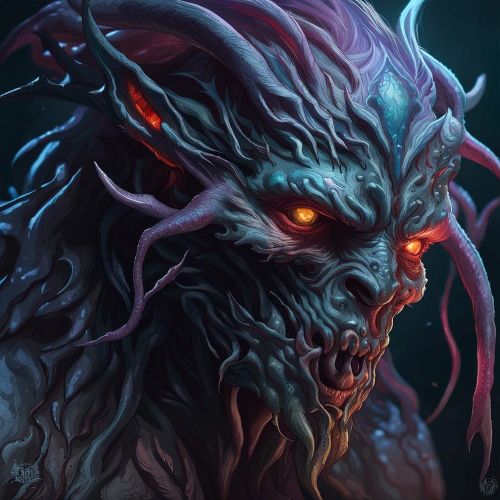 Demonic Eldritch Skinwalker Portrait in Unreal Engine 5