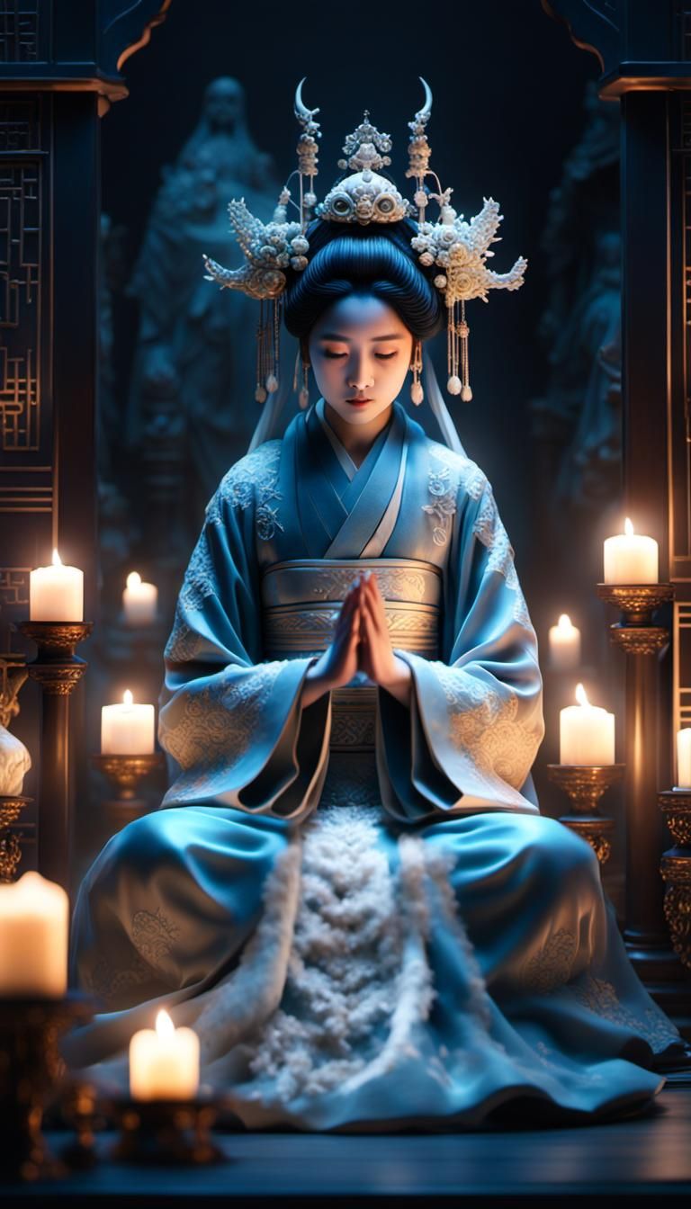 Japanese priestess