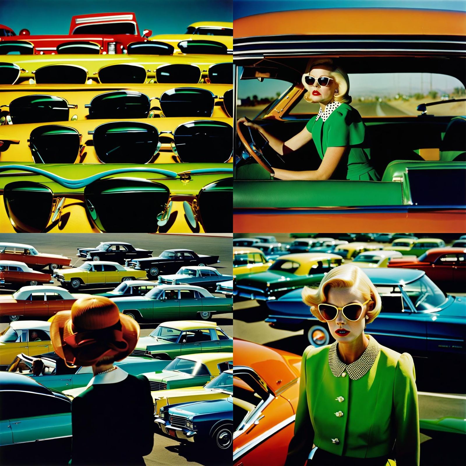 Cinematic Portrait of Woman in Vintage Style