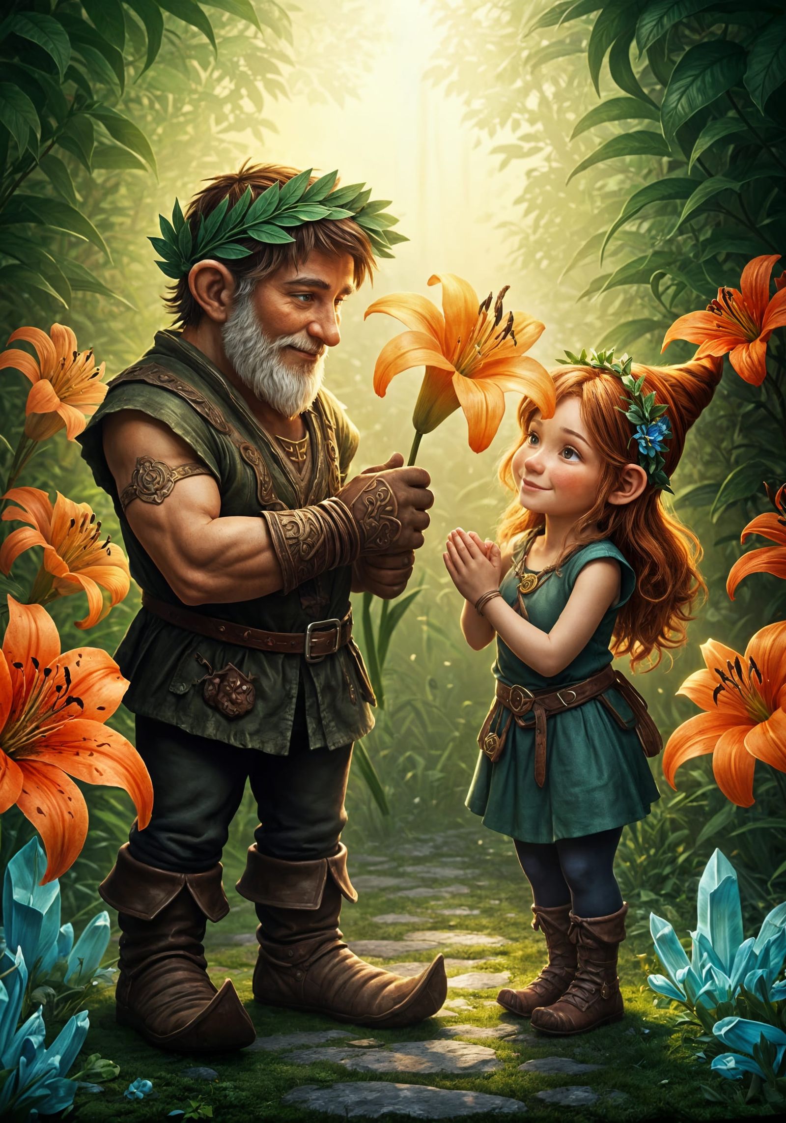 Tender Moment Between Father and Daughter