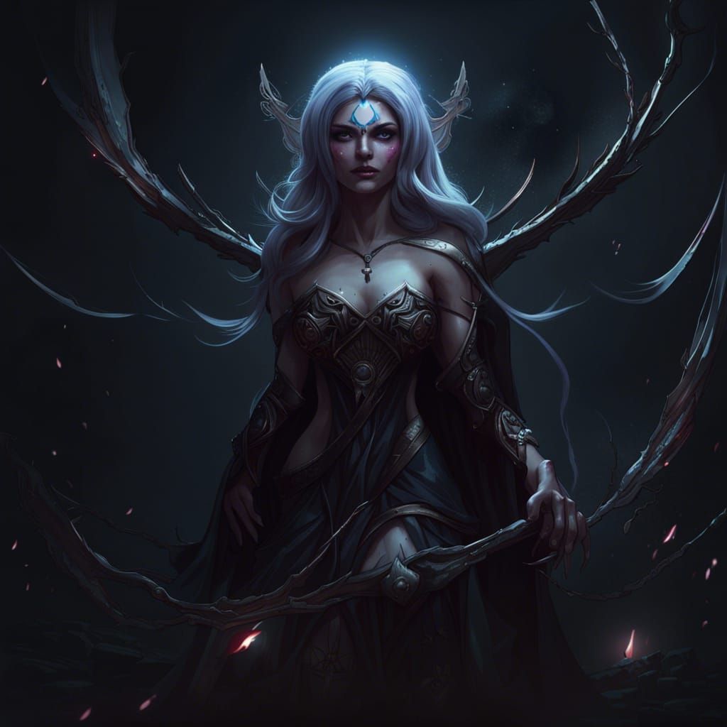 Elven Witch-Queen: Goddess of the Underworld