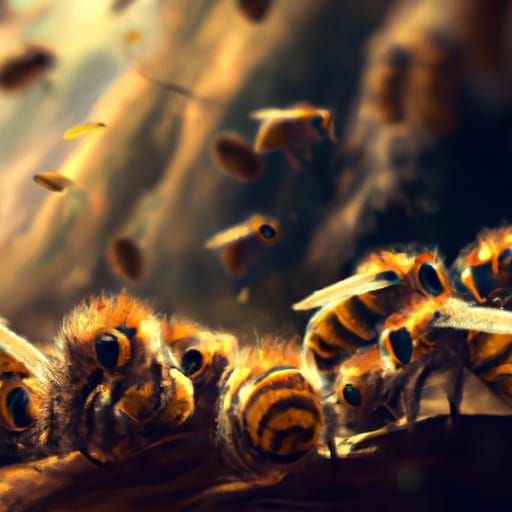 Epic Cinematic Bees in Digital Matte Painting