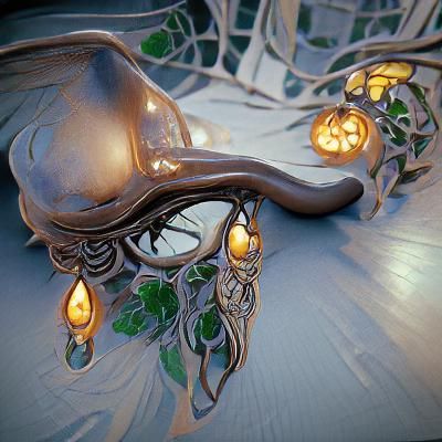 Art Nouveau Witch Coven: Hyperrealistic Rendering