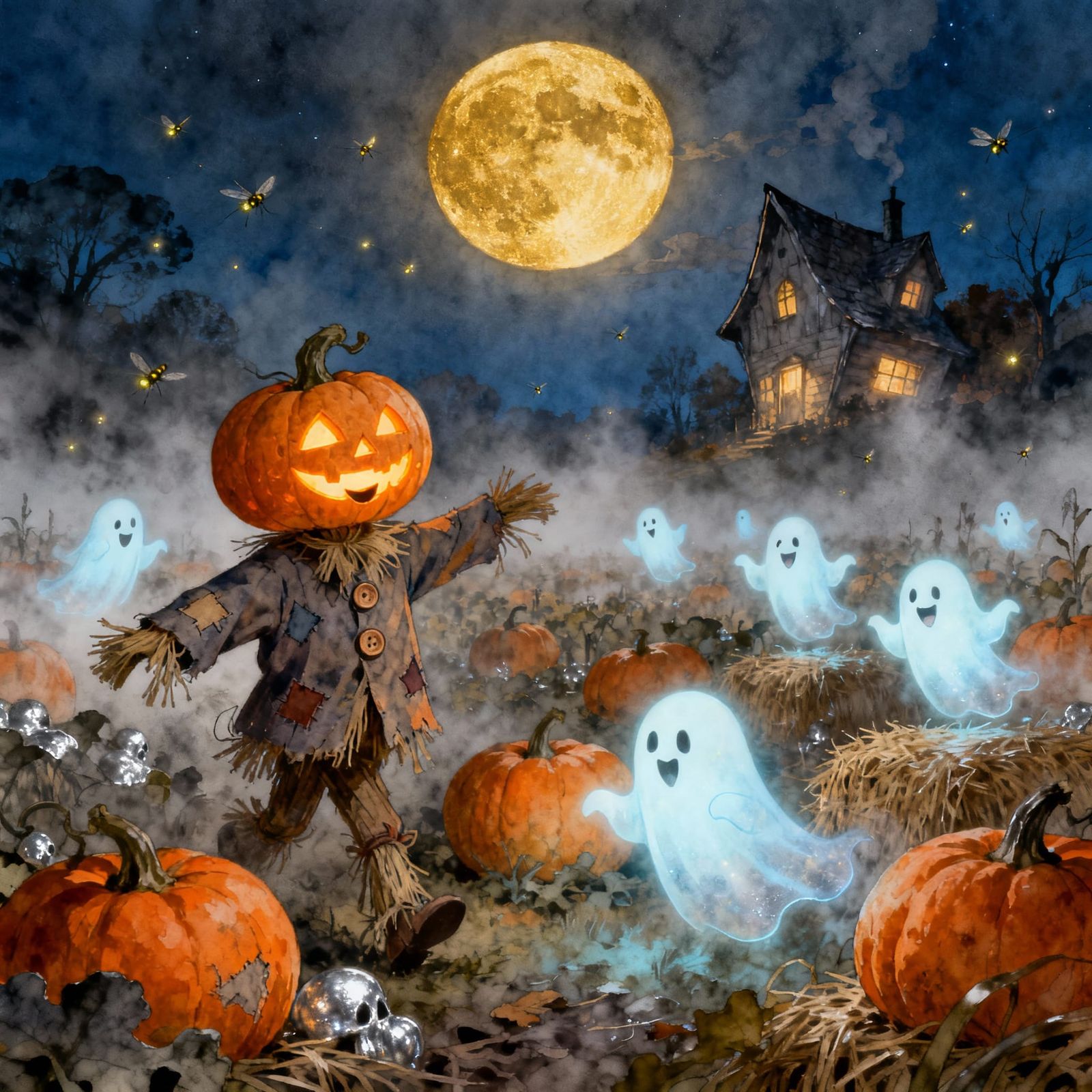 Fairytale Halloween Night: Scarecrow & Ghosts Play