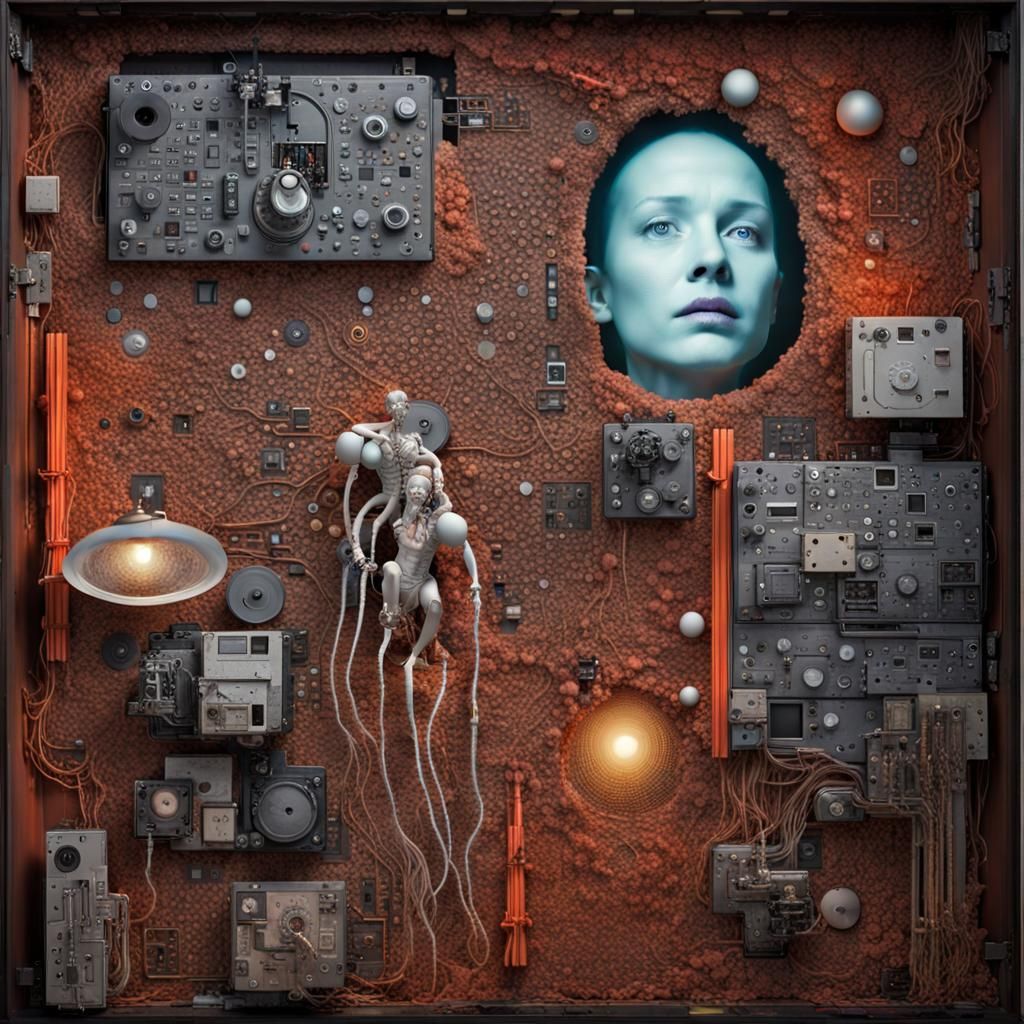 Abstract Hallucinatory Transformation in Surrealist Style