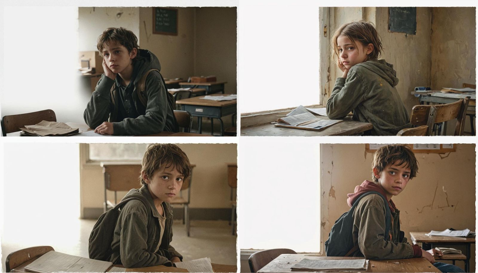 Homeless Child Attends School