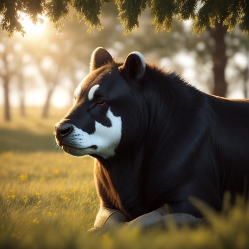 Bullenbeisser Portrait in Grassy Field