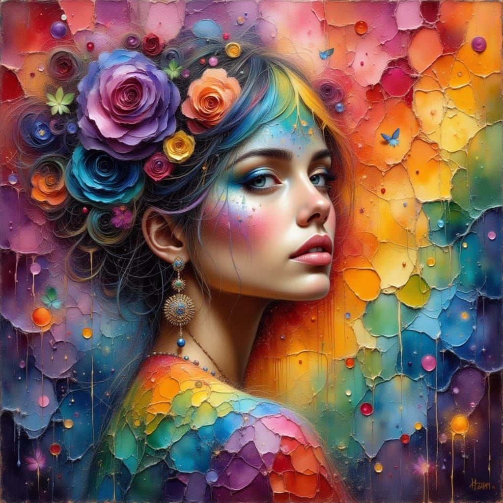 Rainbow Pride Personified as a Mystical Aura