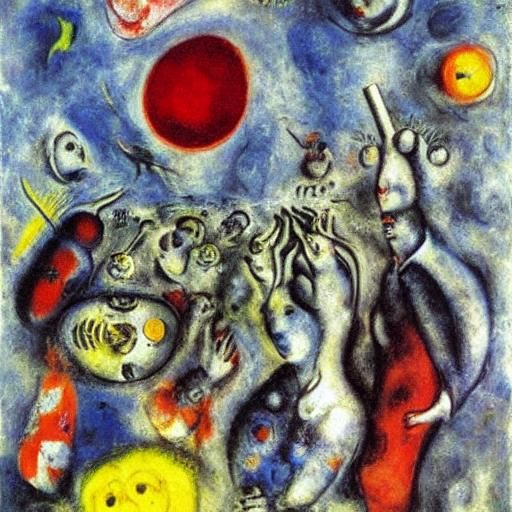 Amoeba's Sunny Day: Impressionist Painting of Simple Life