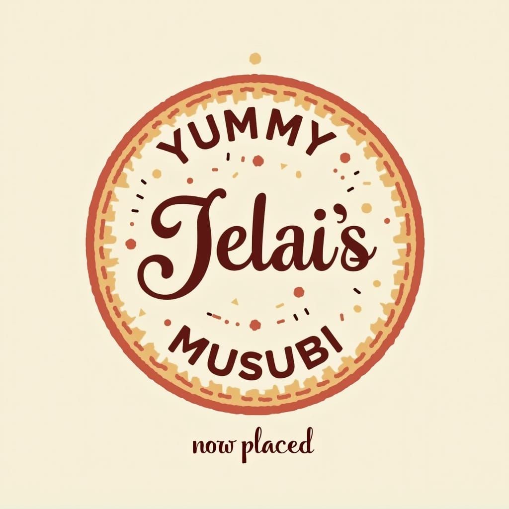 Playful Logo Design for Yummy Musubi Brand