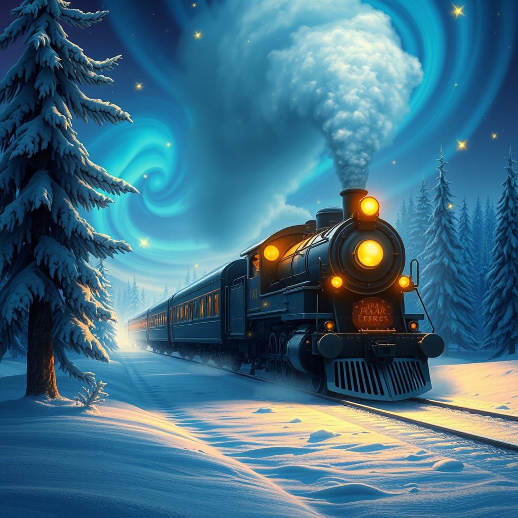 Enchanted Polar Express Journey Through the Mystical Forest