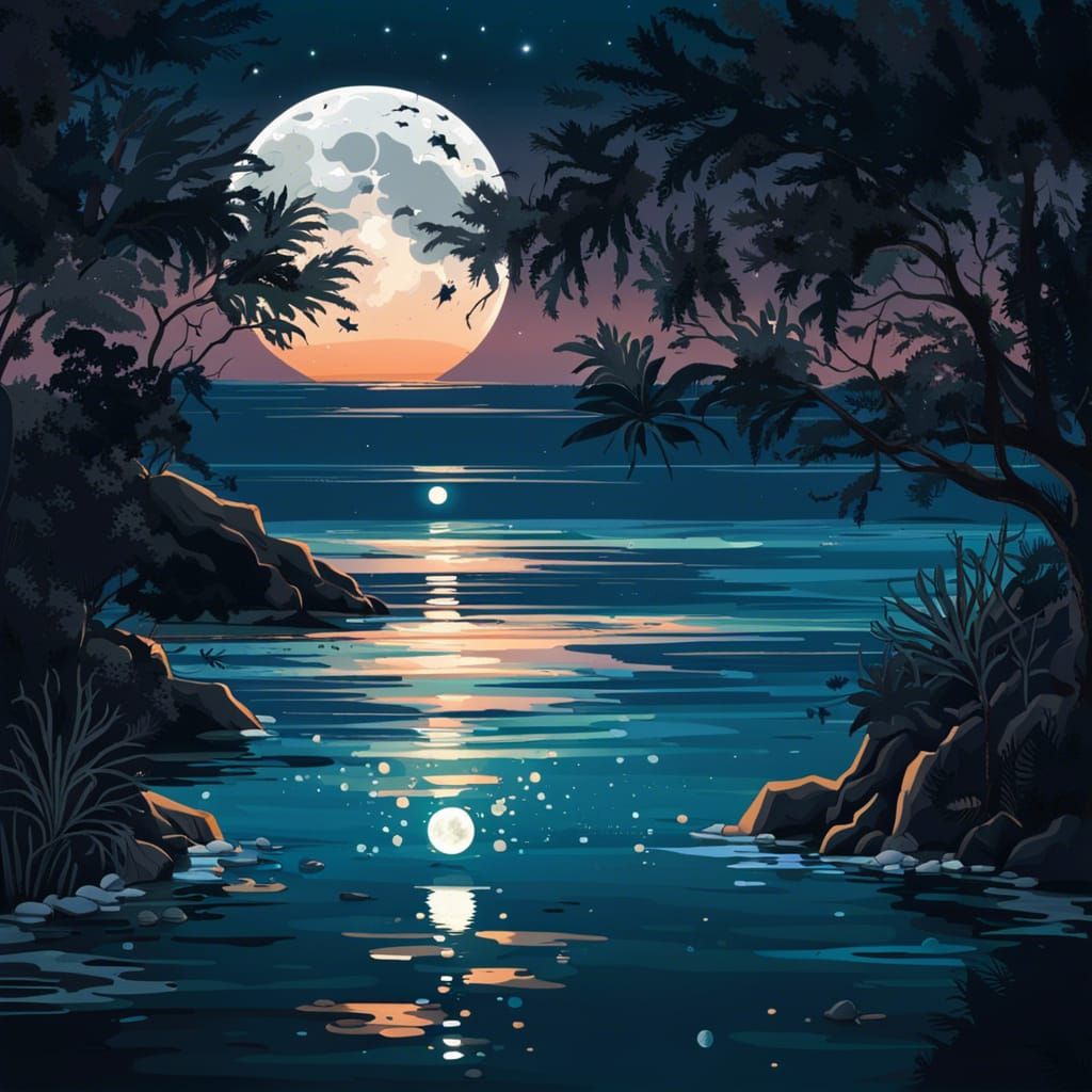 Moonlit Spa Night on the Beach