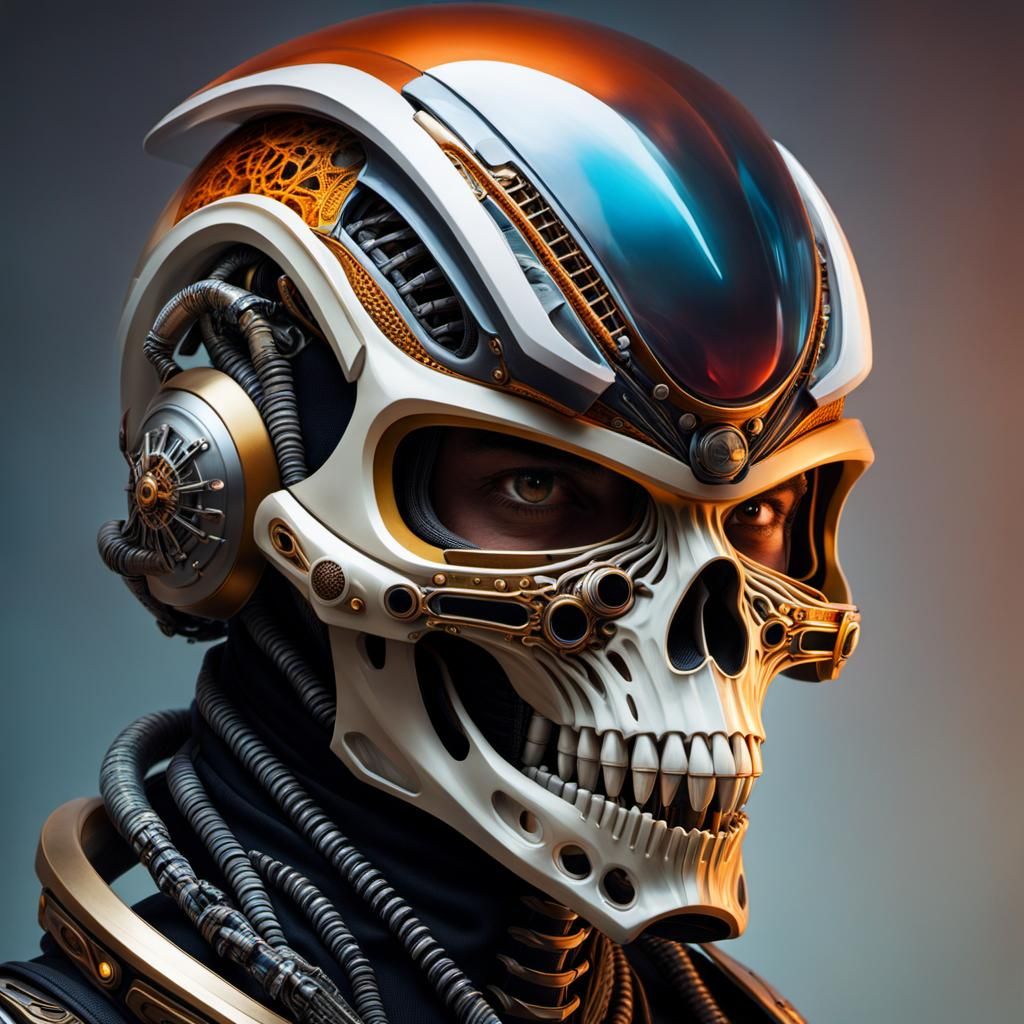 Skull helmet Futuristic