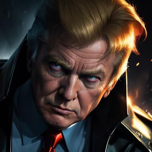 trump  being dc villain
