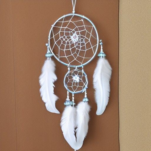 Crystal Dreamcatcher with Silver Weave