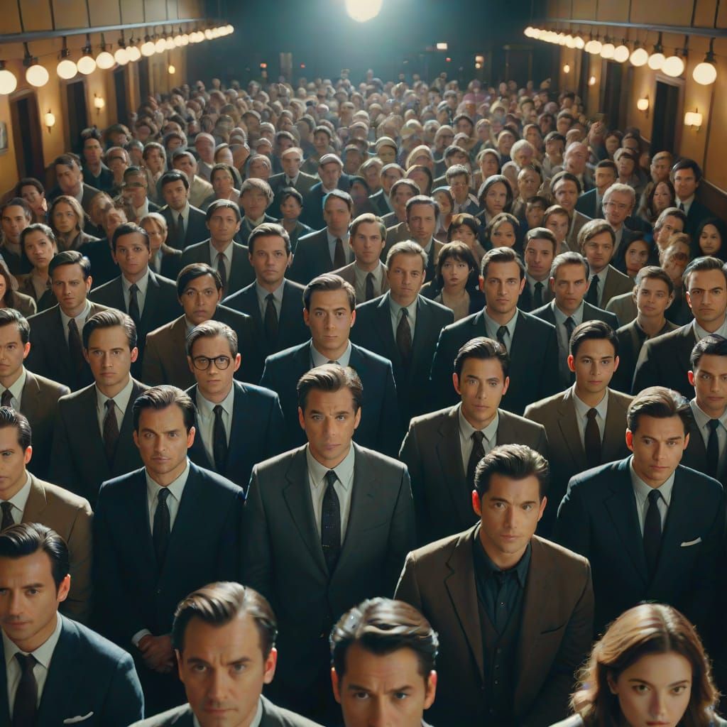 Epic Film Masterpiece of Familiar Faces in a Crowded Room