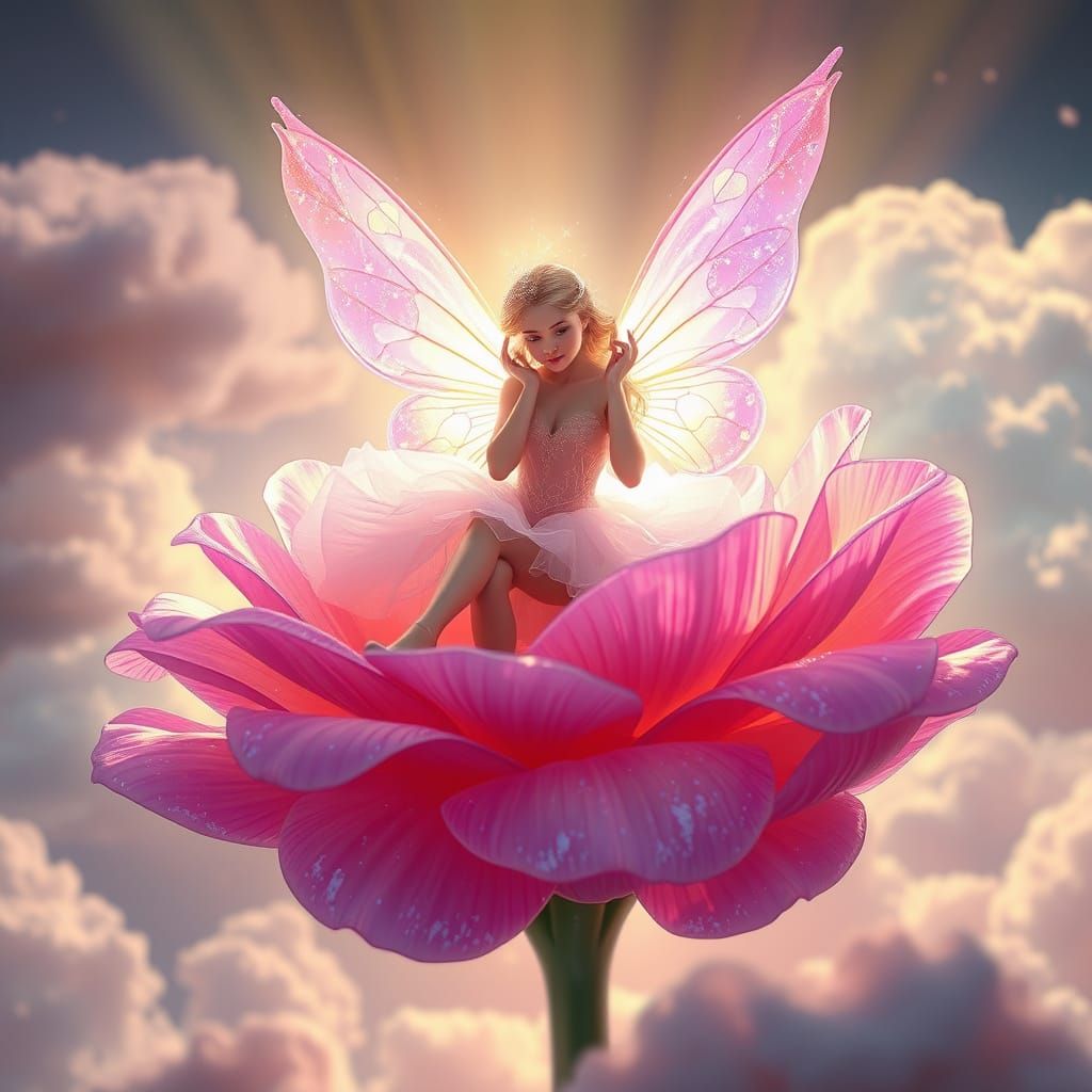 Sugar Plum Fairy in Ethereal, Hyperrealistic Beauty