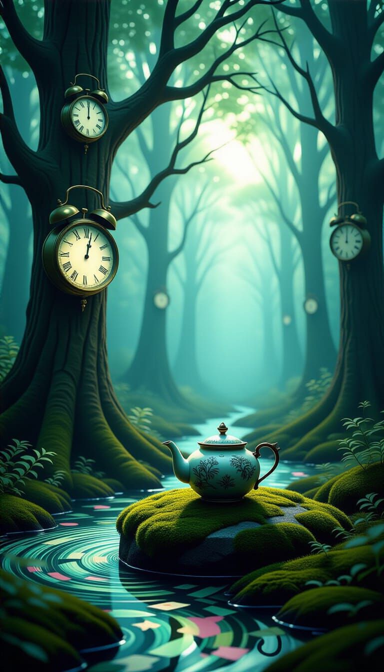 Surreal Forest with Clock Trees and Memory Ground