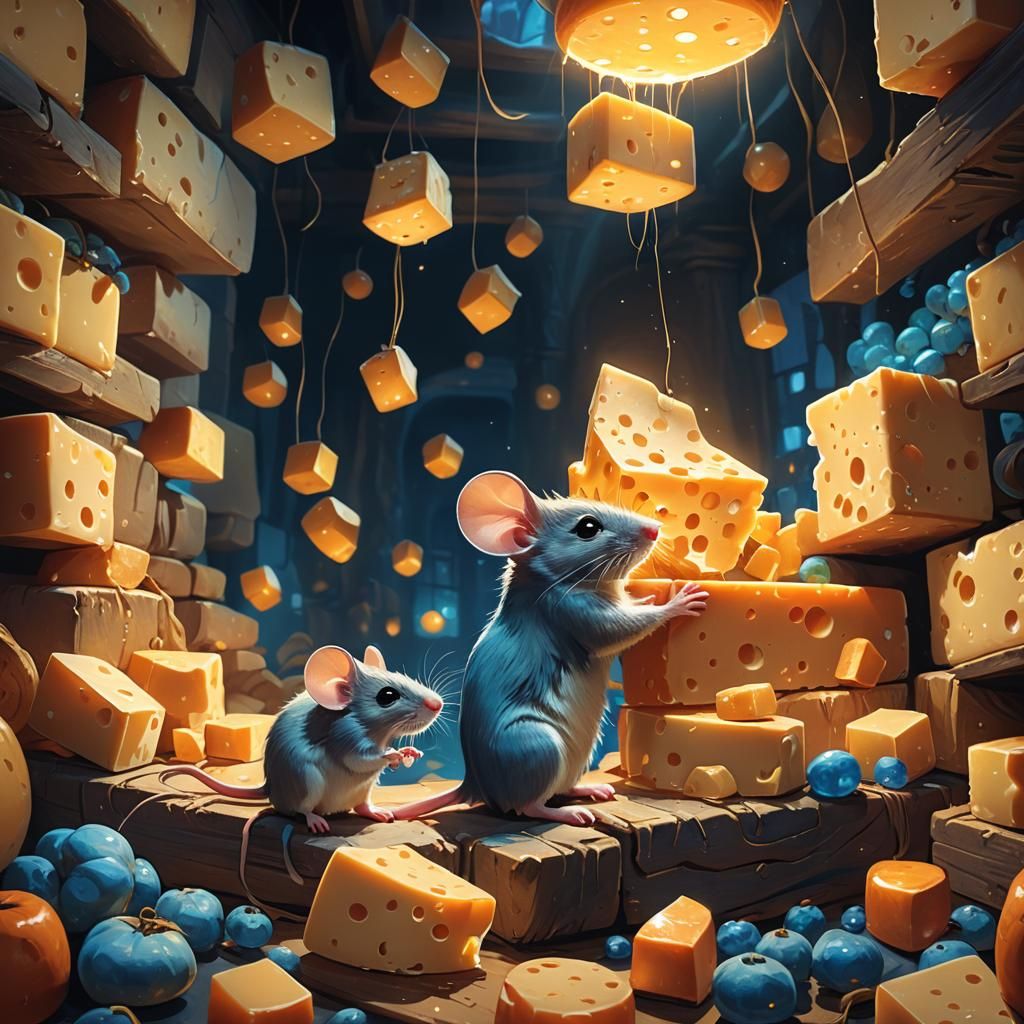 Mouse with Glowing Cheese: Disney-Pixar Concept Art
